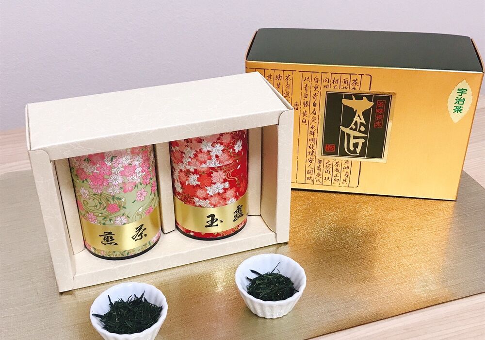 玉　露　朝霧･煎茶深蒸し　萌香　各70g缶入り　(2R-30B)